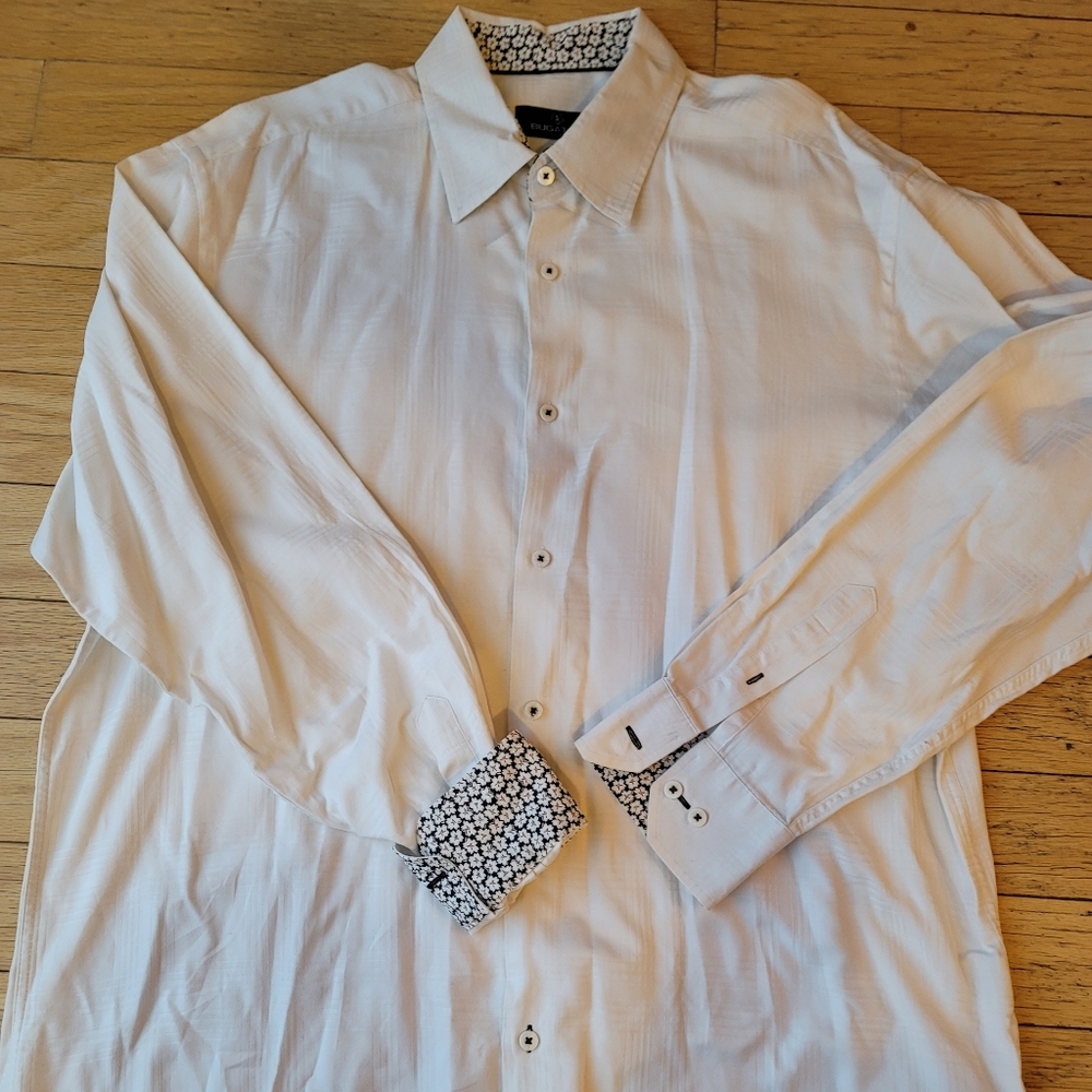 White Bugatchi button down shirt